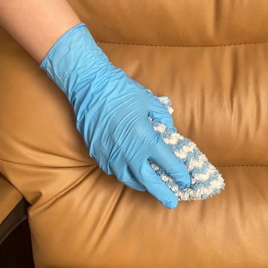 20pcs/Bag Disposable Nitrile Gloves Latex & Powder Free, Perfect For Tattooing, Manicures, And Salon Cleaning,Nail Supplies, Nail Art Tools