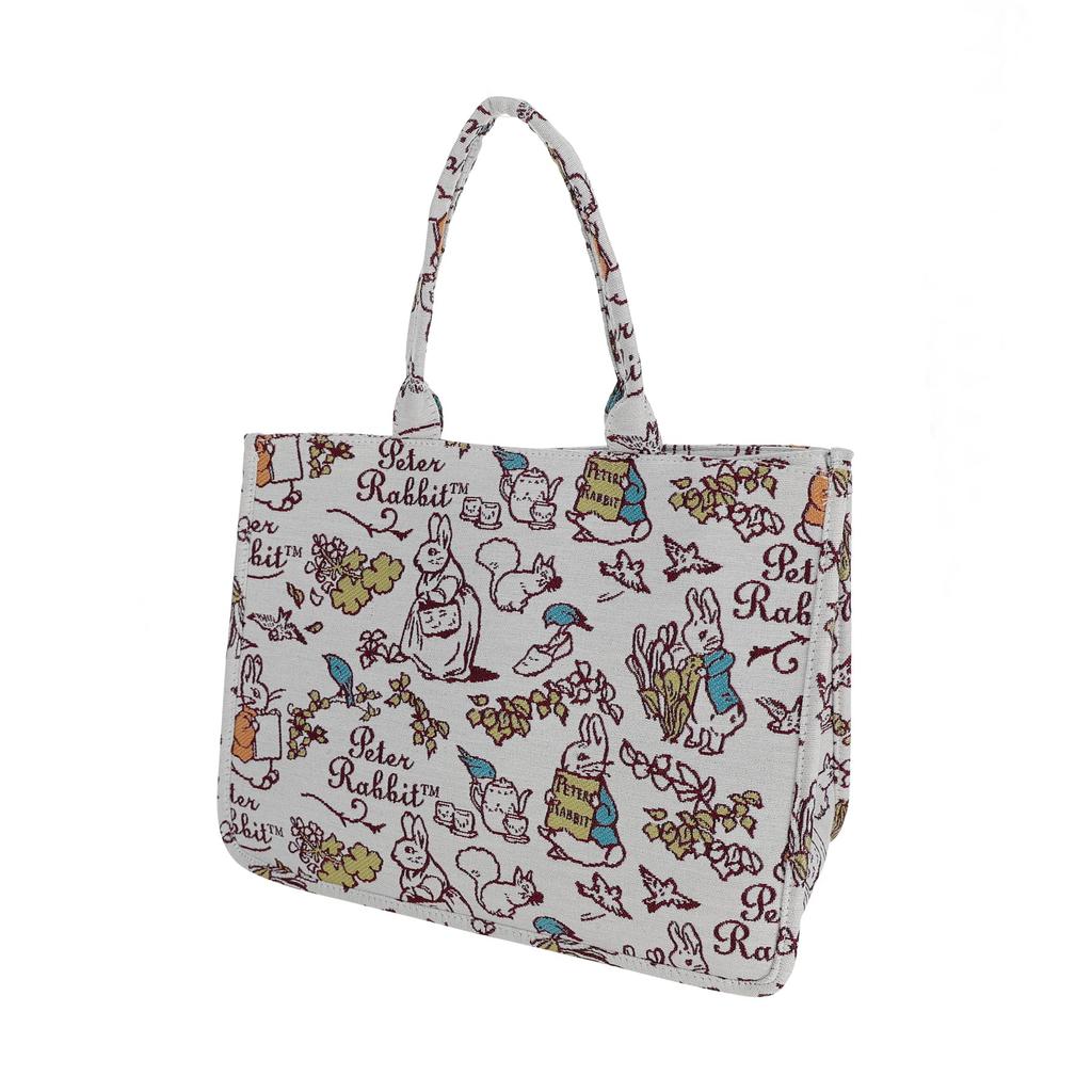 Marushin Peter Rabbit Drawing Garden Tote Jacquard EVA 5705003900 Bag, Weave, Coating,