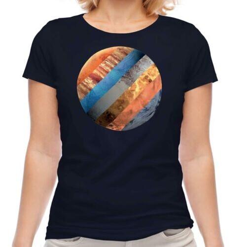 

Solar System Planets Women T-Shirt Gift M