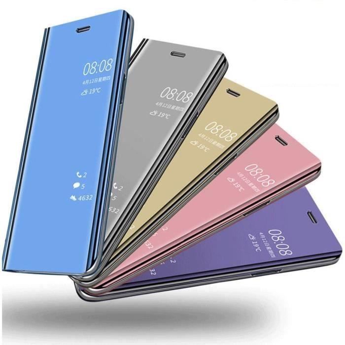 Flip Case Cover - MISSTARS® - SAMSUNG GALAXY S20+ - Mirror Effect - Silver - Semi-rigid