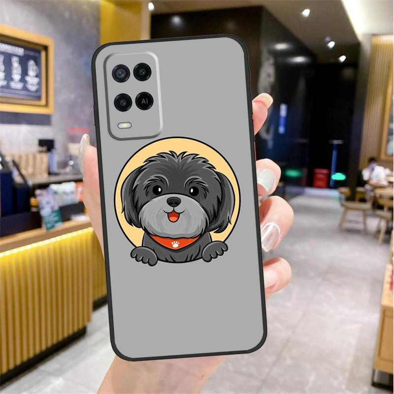 Cartoon Shih Tzu Dog Case For Oppo A98 A18 A38 A58 A78 A60 A80 A40 A96 A76 A16 A94 A74 A54 A15 A17 A57 A77 A5 Pro