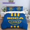 Club Atlético Boca Juniors Pattern Bedding,Quilt Set Quilt Cover Pillowcase Home Birthday Gift(1 * duvet cover + 2 * pillowcase, without core)