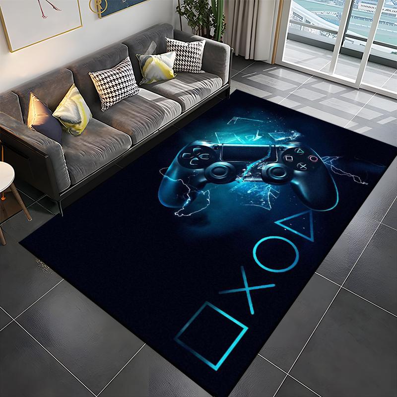 3D Print Gamer Controller Pattern Large Area Rug Carpet for Home for Living Room Bedroom Sofa Decor Floor Non-slip Kids Mat Gift