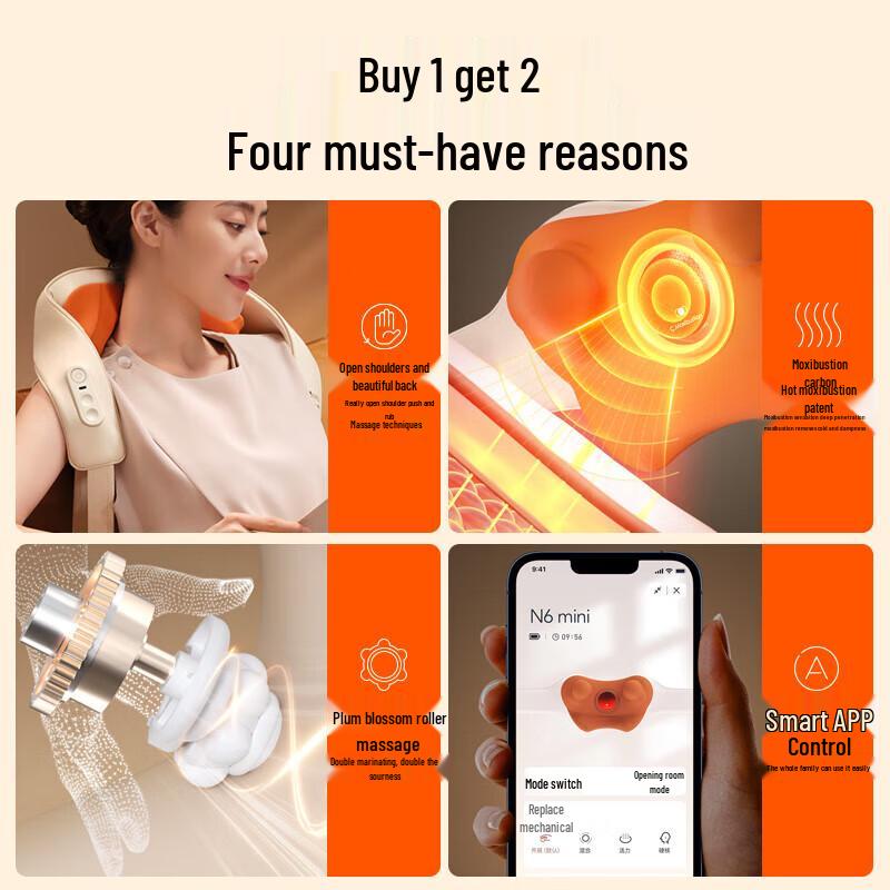 breo N6mini Neck Massager CN plug (adapter included)