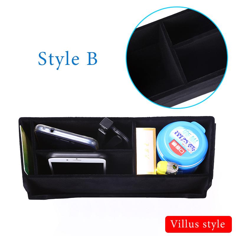 For Land Rover Discovery Sports 2015-2019 ABS Plastic Black Center Console Multi-Function Storage Box Phone Tray Car Accessories