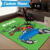 Custom Name Rat Fink Truck Adventure Rug Game Carpet, Floor Mat for Bedroom Living Room Entryway Rug, Home Decor Idea Gift for Christmas birthday