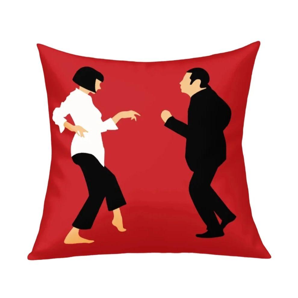 1Pc Classic Dance Scene Pillowcase Polyester 2D Double-Sided Print Iconic Movie Throw Pillow Cover For Bedroom Living Room Dorm