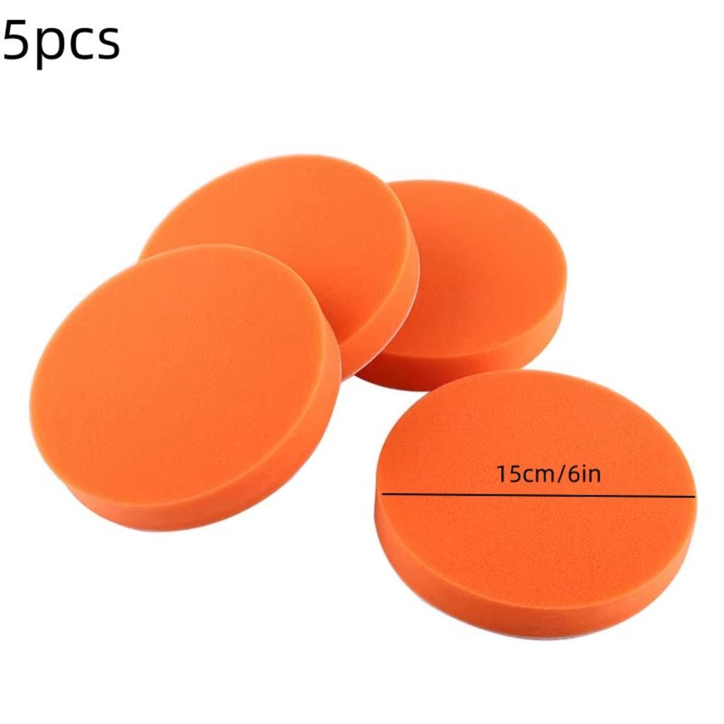 Car Buffing Polishing Pads Flat Foam Sponge Waxing Pad Kit Tool for Car Polisher Buffer Auto Care Buffing Pads