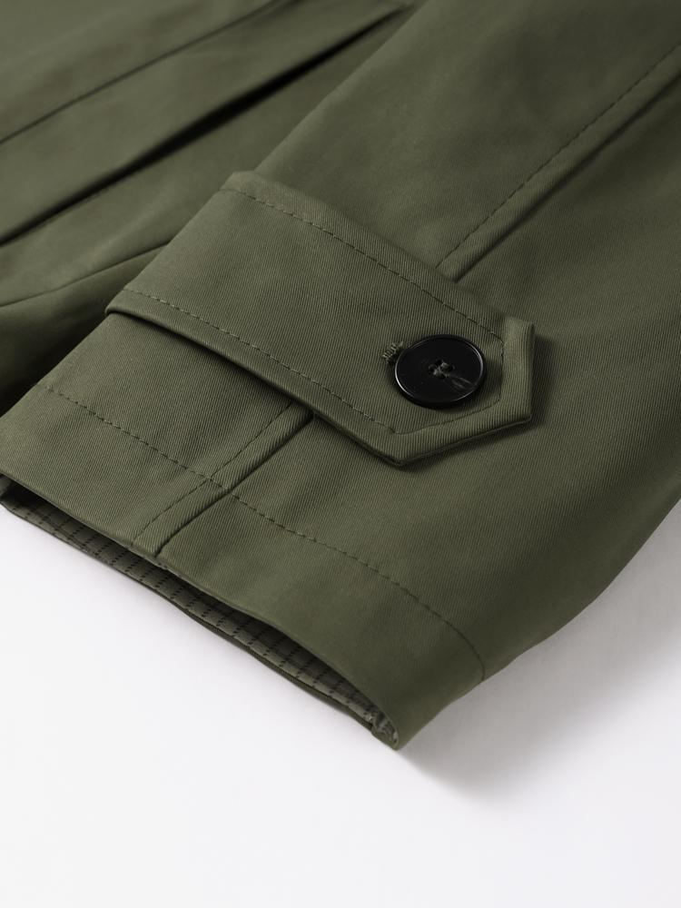 Damen V-förmiger Übersetzungs-Langarm-Einreiher-Mantel