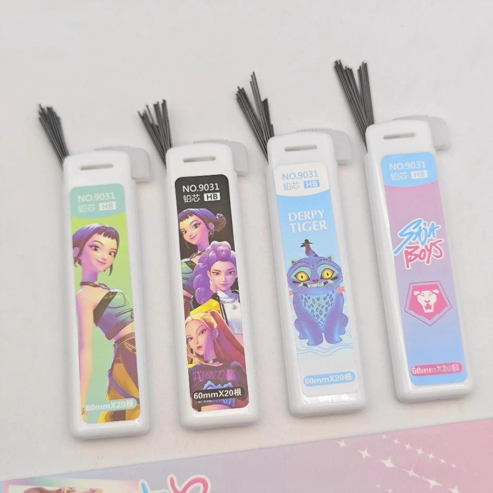 2026 Latest Popular KOREAN POP Demon Hunters Girls Mechanical Pencil Kit Animation Design rumi Clicky Pencils for Students School Office Supplies