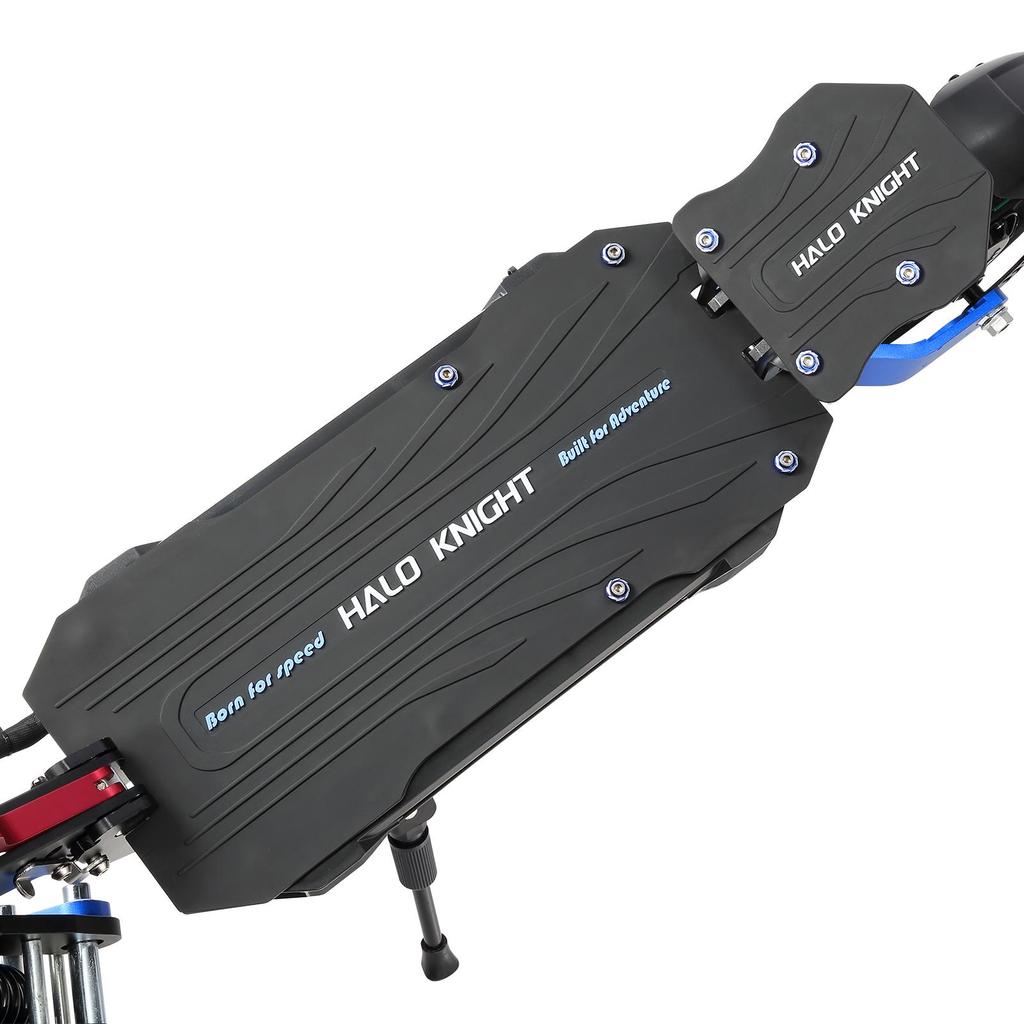 HALO KNIGHT T108: Dual 1200W motors eat mountains. 52V28.8Ah lasts forever. 10" tires grip hard
