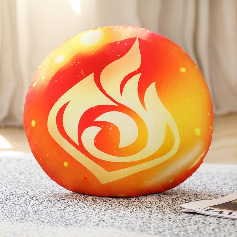 

Genshin Impact Ветер Вода Гром Огонь Лед Трава Камень Значок Плюшевая Игрушка Подушка Fire,35CM