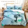 Neues Black Clover Bettwäscheset Einzelbett Doppelbett Full Queen King Size Bettwäscheset Schlafzimmer für Jungen und Erwachsene Bettbezug-Sets 3D Anime Bettlaken-Set