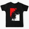 Red/Black/White Splashes Kids T-Shirt