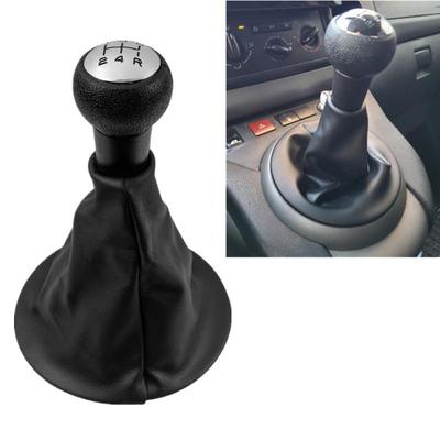 5-växlad växlingsknopp Läder Damask Stövelskydd Krage för Citroen Berlingo III MK3 Peugeot Partner 2008-2012 Biltillbehör