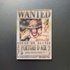 Kreativní magnet s plakátem Wanted z One Piece - Anime Kreslená Dekorace na ledničku & Samolepka na vzkazy