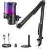 ZealSound USB Gaming PC RGB Condenser Microphone for Streaming and Live RGB Volume and Monitor for Microphone Kit Microphone, Microphone, Commentary,