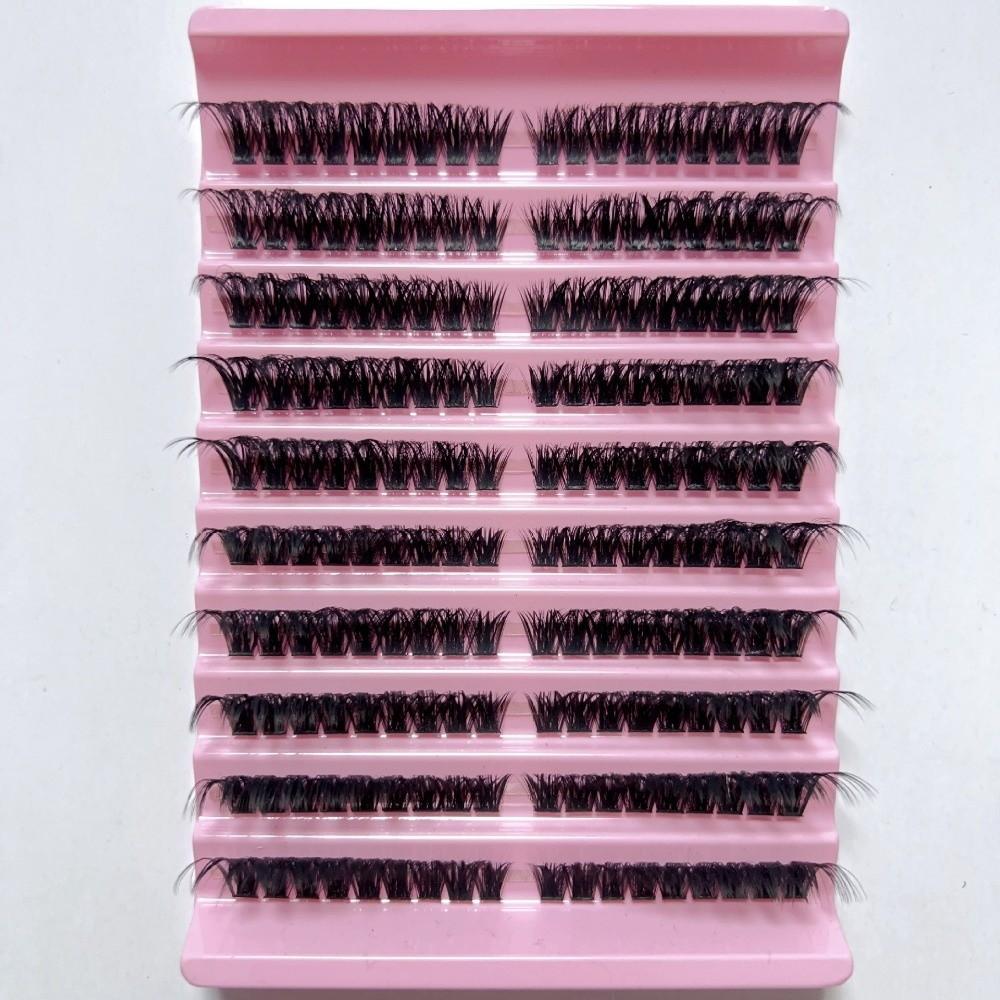 3D Mink Effect Cluster Lashes 8-16mm Volume Lash New Faux Mink Eyelashes for Women