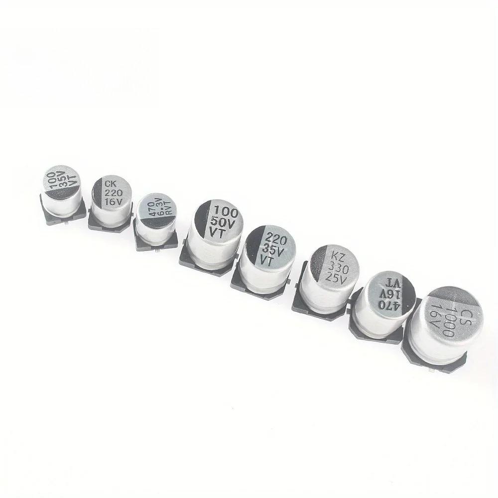 400PCS Aluminum Electrolytic Capacitor 1uF-1000uF Electronic Capacitor Set 6.3V-50V Capacitors Assortment Kit 24 Values