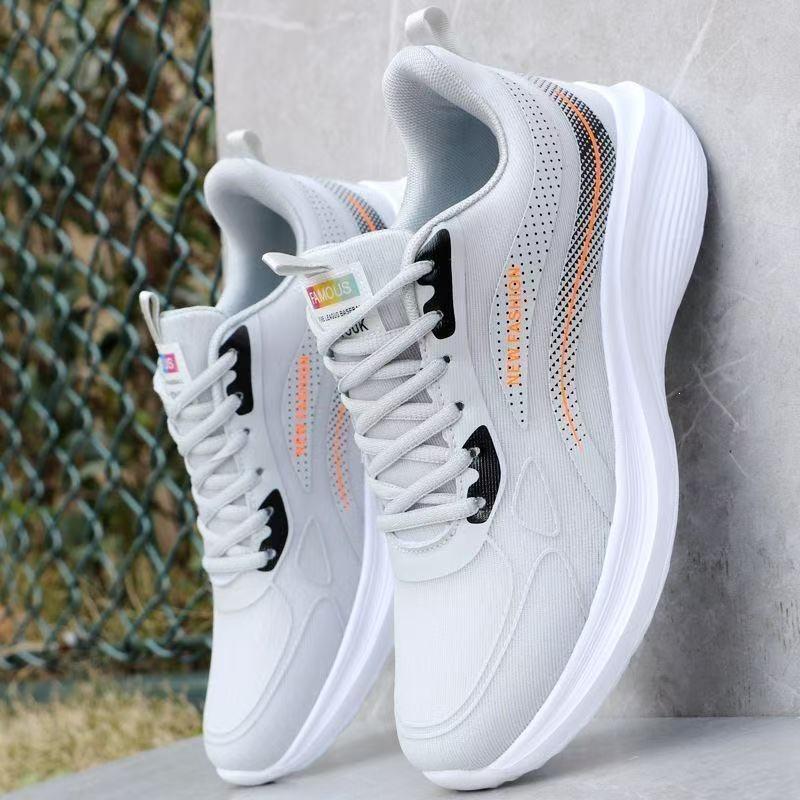 2026 new men's shoes breathable and lightweight running shoes running shock absorption rebound sports shoes running men's shoes casual men
