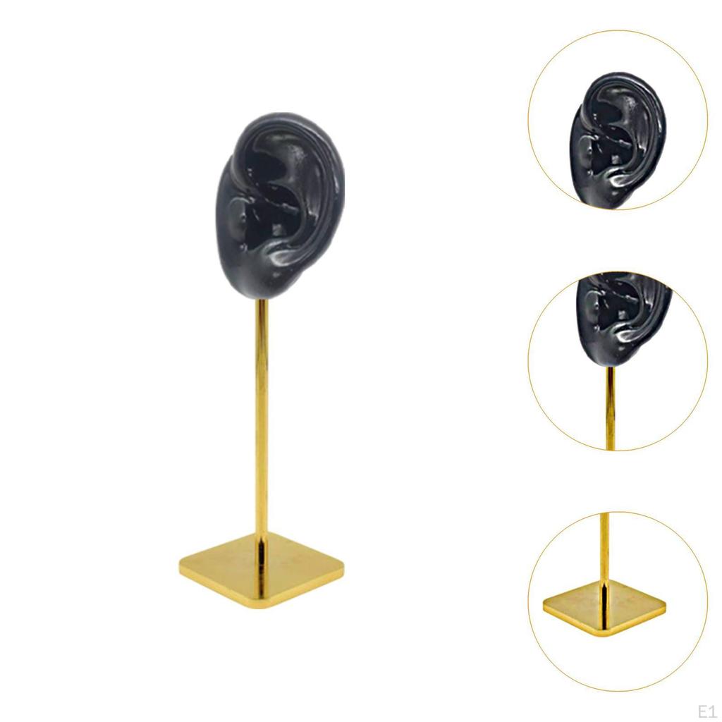 Ear Shaped Jewelry Earring Display Stand Copper Storage Rack for Retail Show Personal 6.7inch Tall