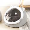 Plush Cat Bed Kitten Sleeping Bed Small Dog Nest Pet Winter Sleeping Cushion Anti-Scratching Bedding Pet Cat Supplies
