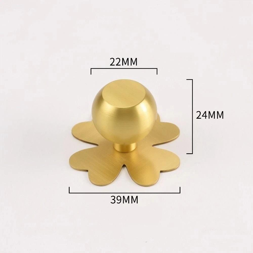 Modern Minimalist Brass Drawer Backplates Smooth Surface French Style Handles  Home Furniture style2