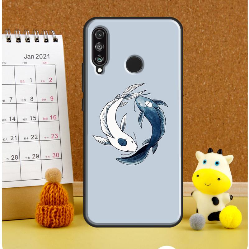 Koi Fish Yin Yang For Huawei Nova Y72 Y70 Y91 Y90 Y60 Y61 Y73 3i 7i 8i 11i 12i 9 10 SE P20 P30 P40 Lite Case