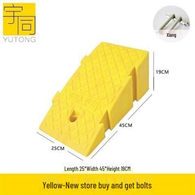 Dreieckige Kunststoff-Autoschwellenrampe & Geschwindigkeitsbegrenzungspad