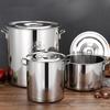 Stainless Steel Thickened Soup and Storage Pot with Lid