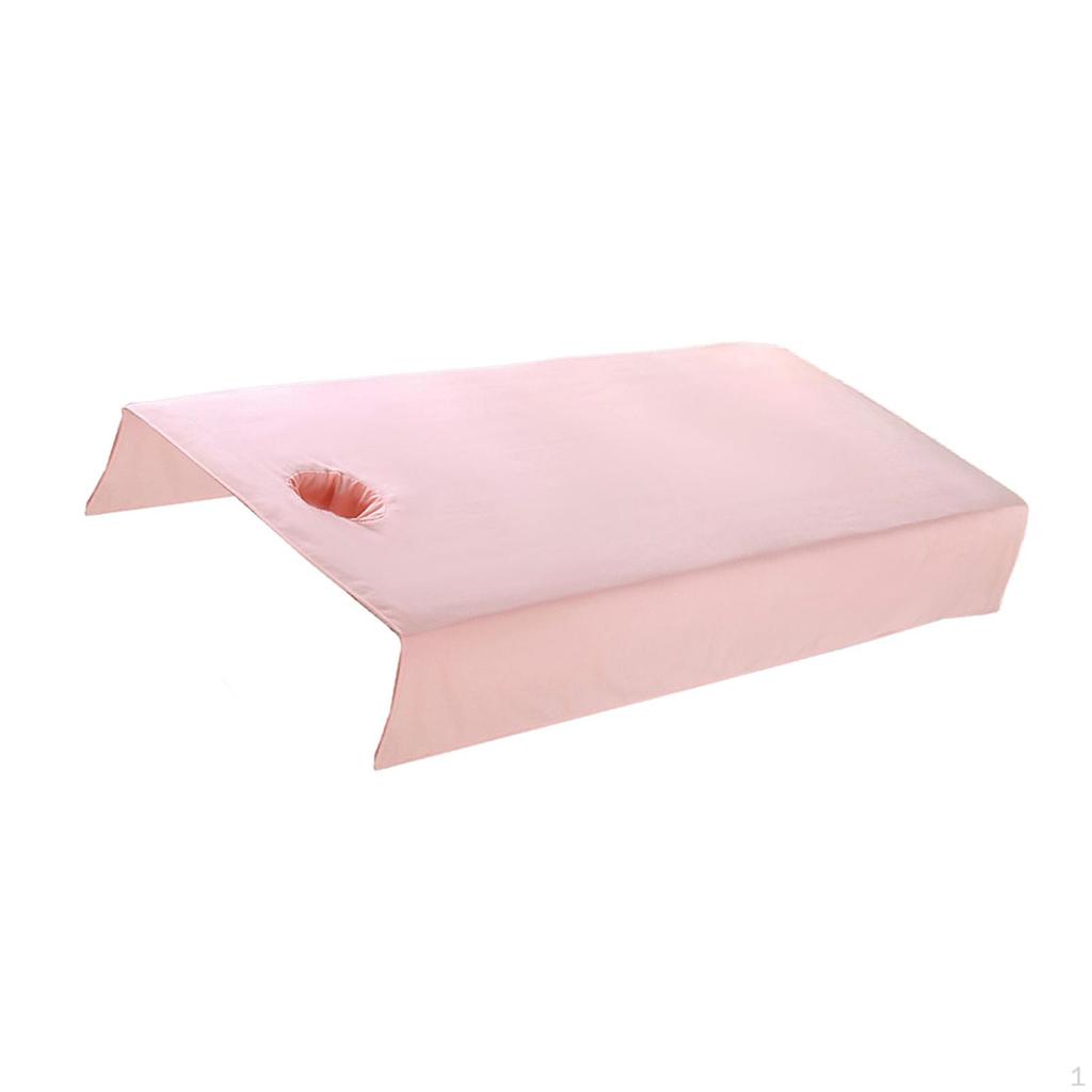 Cobertura de folha de mesa de massagem para salão de beleza com furo respirável 80cm x 200cm durável e fácil instalação