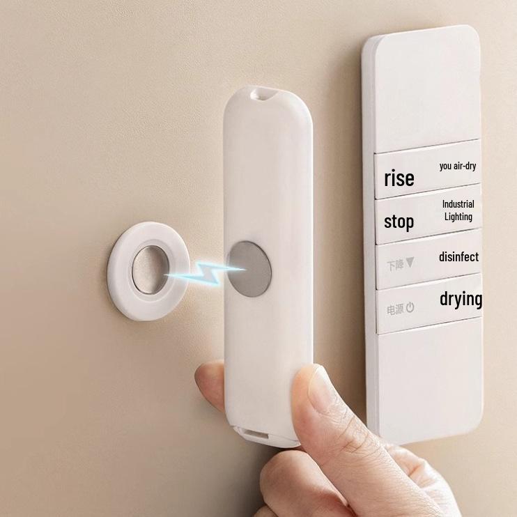 Wall-Mounted Magnetic Hook for Air Conditioner Remote Control