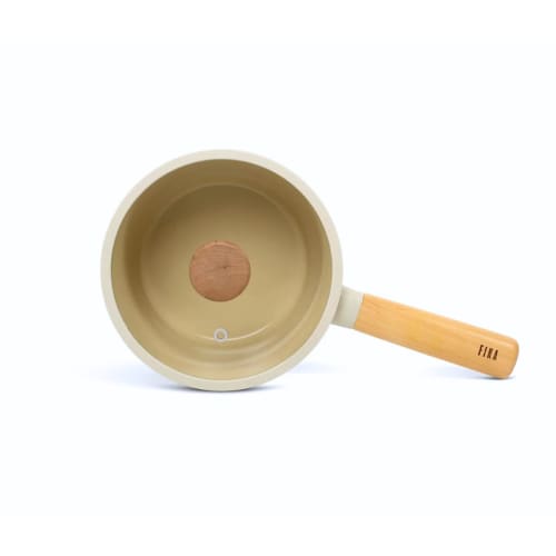 Neoflam Saucepan (18cm, 1.6L, with Lid), "Nordic European Style" with 5-Type Ceramic Coating, Induction, Highlight, Gas, and IH Compatible