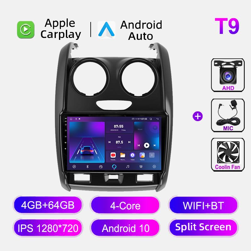 Car Radio For Renault Duster 2015-2020 Lada Largus 2025 Android Carplay Multimedia Video Player  Audio Navigation GPS Head Unit