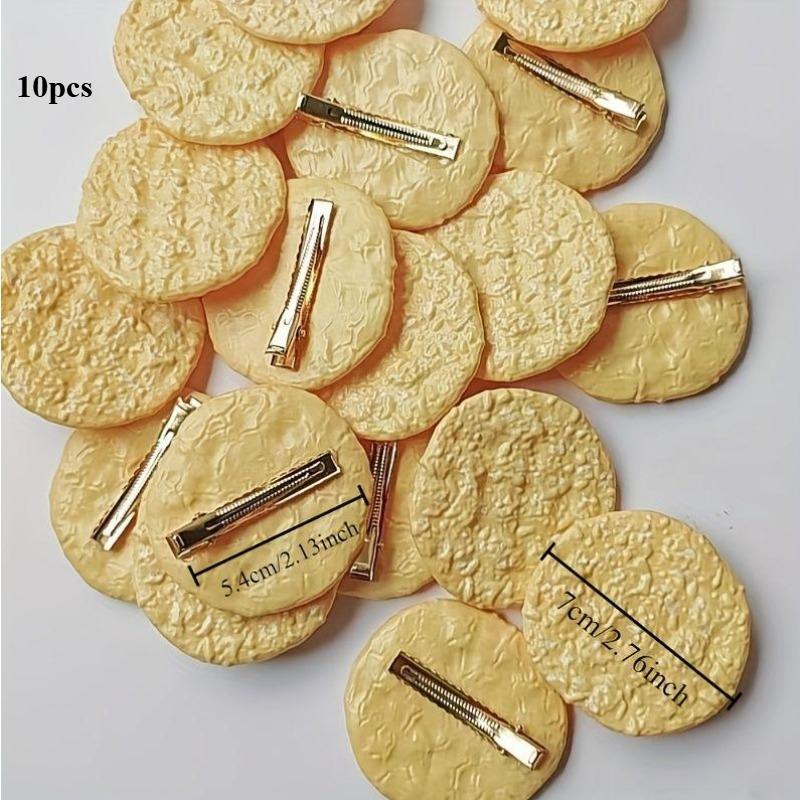 

10pcs Hair Clip - Faux Crisps Hairpin with Unique Cartoon Design - Funny Hair Accessory for Adults - Photo Prop for Social Media