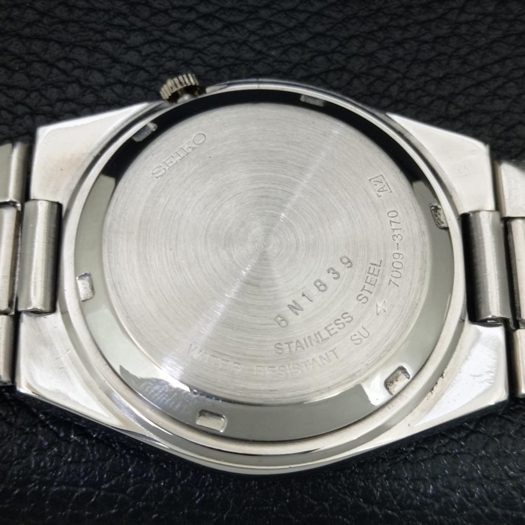 GENUINE VINTAGE SEIKO 5 AUTOMATIC 7009A JAPAN MENS BROWN DIAL WATCH A709180-1