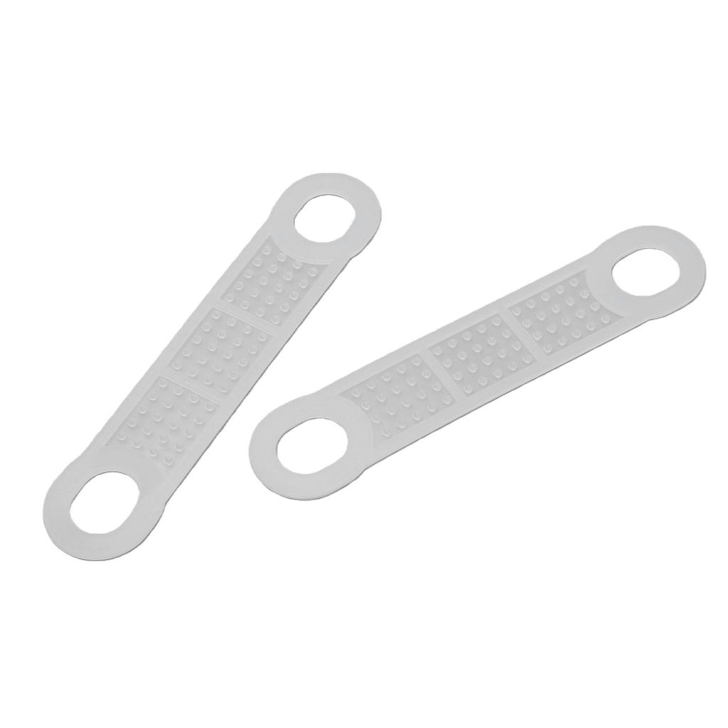 100PCS Clothes Hanger Grips Silicone Anti Slip Clear Clothing Hanger Strips for Home Store Wood Plastic Hangers