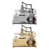 Stirling Engine Model Kit Early Educational Double Cylinder All Metal Wooden Base Stirling Engine Mo