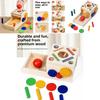 Educational Gear Coin Box Wooden Puzzle Toy For Preschool Learning