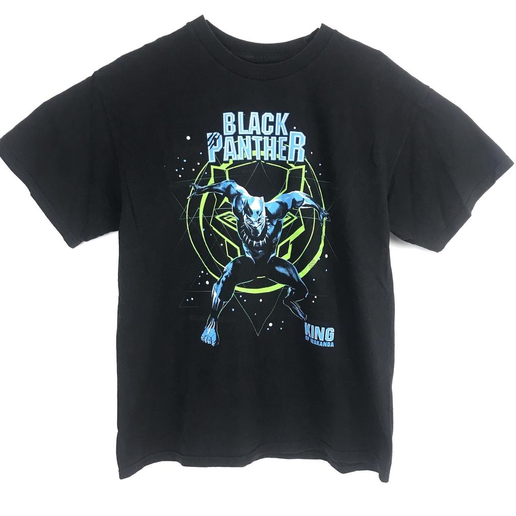 Marvel Black Panther King Of Wakanda Graphic Tee Men's Size Large Black T Shirt