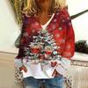Women's Fashion Short Coat Casual Long Sleeve Printed Single Breasted Plush Top