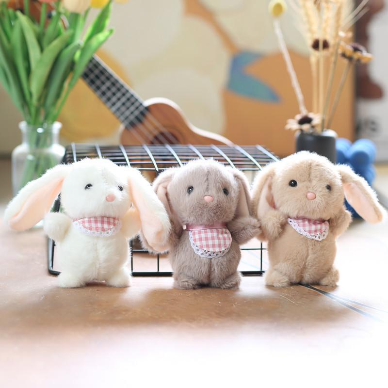 Adorable Plush Bunny Keychain Cute Soft Bag Charm Stuffed Animal Toy For Kids