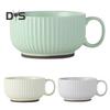 Ceramic Milk Cup with Handle Safe Bouillon Cup Cream Aesthetic Breakfast Bowls Microwave & Oven Safe Tableware for Home Outdoor Restaurant