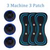 EMS Mini Electric Pulse Neck Masager LCD Display 8 Mode Cervical Massage Patch Muscle Pain Relief Tool Portable Body Massager