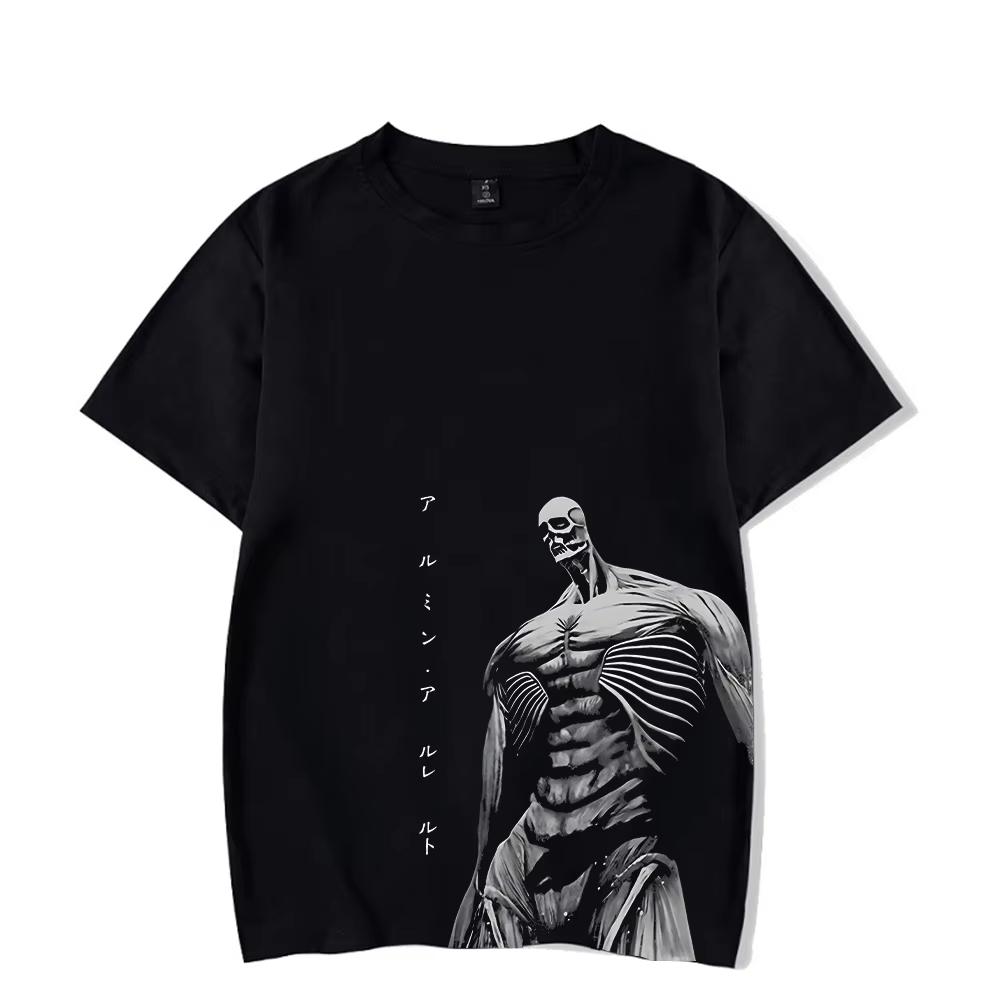 Hip Hop T-Shirt Anime Printed Streetwear Short Sleeve Vintage Japanese Graphic T-Shirt Men Harajuku Daily Wear Cool Top
