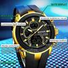 Sanda G-style Popular Sports Watch Luxury Waterproof Chronograph Quartz Watch LED Analog Digital Date Week Multifunctional Clock