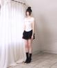 Leijeumiya Slim Crop T-Shirt [White]
