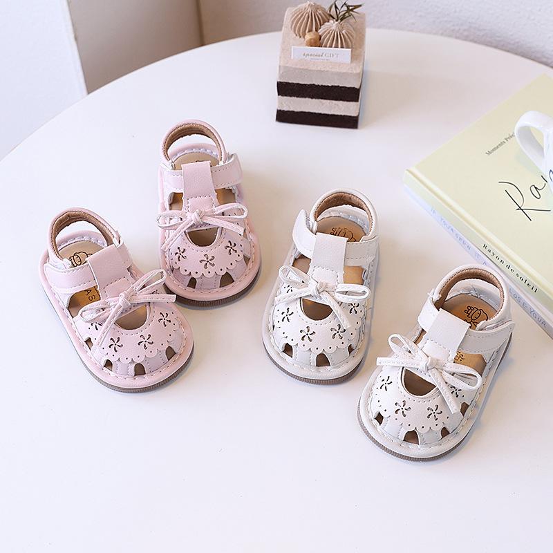 Baby Girl Bag Head Sandals Summer Called Shoes 0-1-2 Years Old Soft Sole Cute Baby Shoes Children Princess Shoes