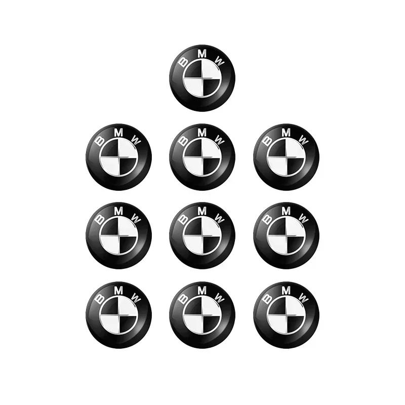 11/14mm Aluminium Bil Fjärrkontroll Nyckel Klistermärke Emblem Auto Tillbehör För BMW Performance F30 F10 E90 F20 E46 E60 E70 E39 E36 E87 E92