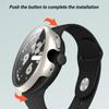 Scratchproof Cover with Screen Protector Film for Pixel Watch 3 41mm/45mm Dustproof Housing Smartwatch Screen Film Case